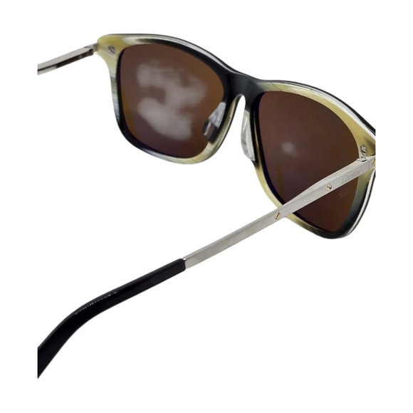 AUTHENTIC CARTIER  DARK GREEN Brown Sunglasses - Picture 6 of 9